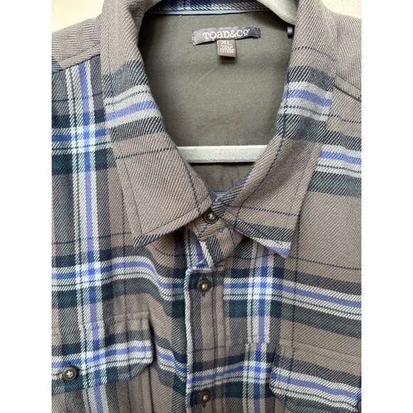Men’s Toad & Co Flannel Shirt Plaid XL - Picture 3 of 12
